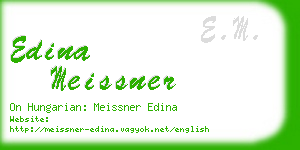 edina meissner business card